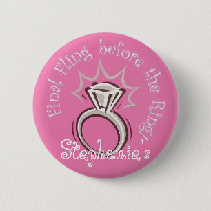 Badge Rond 5 Cm Bouton final personnalisé de Fling