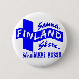Badge Rond 5 Cm Bouton Finlande