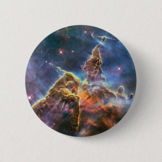 Badge Rond 5 Cm Bouton Flair de la nébuleuse de l'espace extra-atm