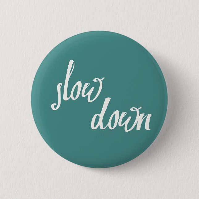Badge Rond 5 Cm Bouton Flèche vers le bas des expressions de plein (Devant)