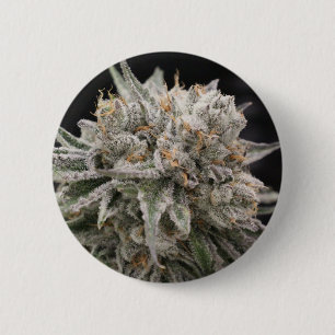 Badge Rond 5 Cm Bouton Fleur
