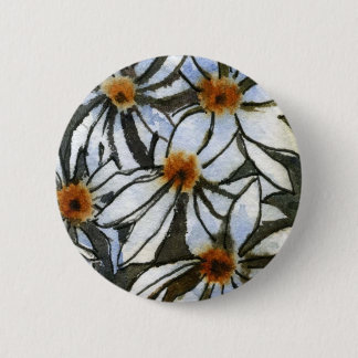 Badge Rond 5 Cm Bouton floral "Wild Daisies #2"