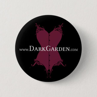 Badge Rond 5 Cm Bouton foncé de jardin