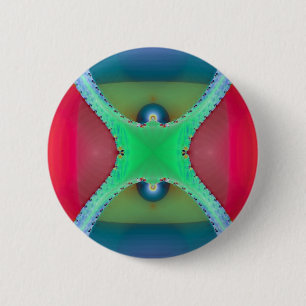 Badge Rond 5 Cm Bouton fractal