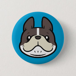 Badge Rond 5 Cm Bouton français Bulldog