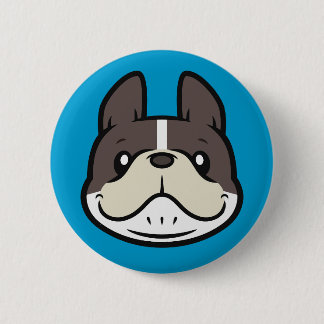 Badge Rond 5 Cm Bouton français Bulldog