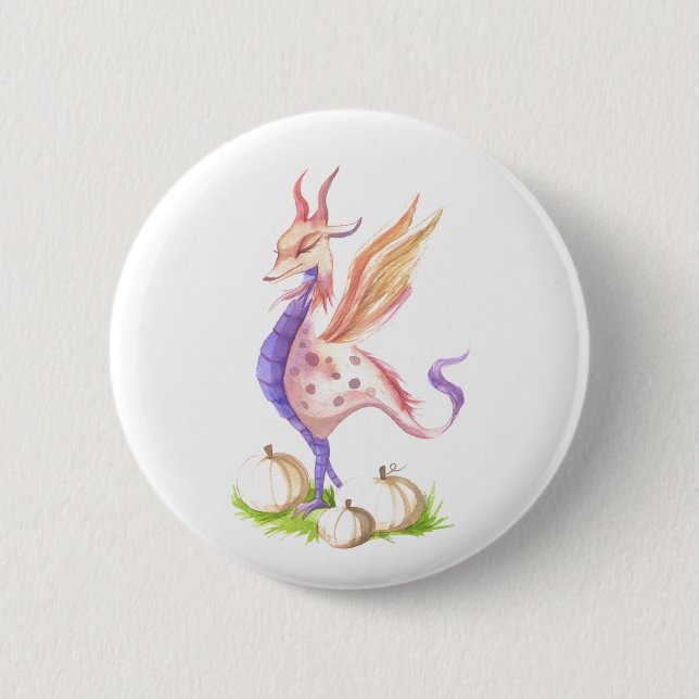 Badge Rond 5 Cm Bouton Fricka the Dragon (Devant)