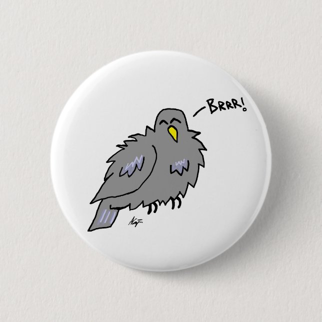 Badge Rond 5 Cm Bouton froid de pigeon (Devant)