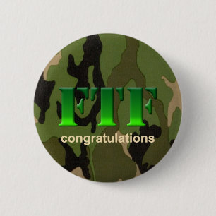 Badge Rond 5 Cm Bouton FTF de Geocaching