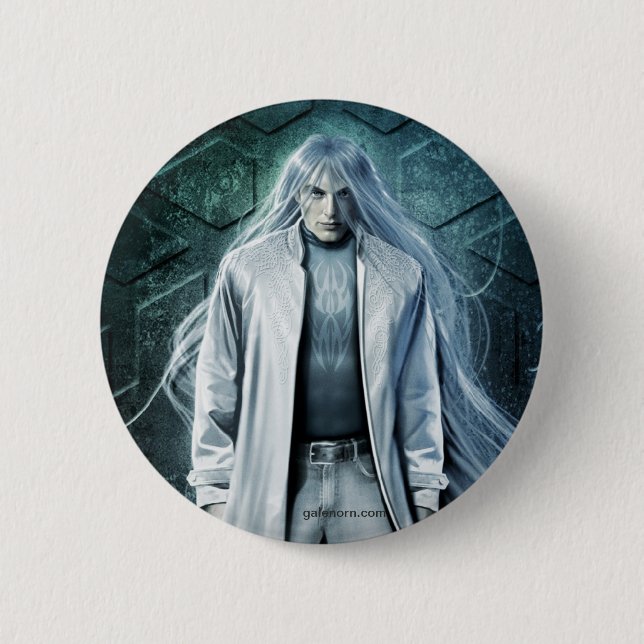 Badge Rond 5 Cm Bouton fumeux (Devant)