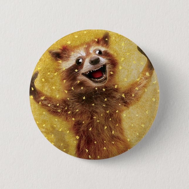 Badge Rond 5 Cm Bouton furieux heureux (Devant)