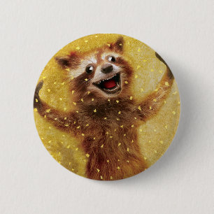 Badge Rond 5 Cm Bouton furieux heureux