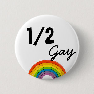Badge Rond 5 Cm Bouton gai gai de 1/2