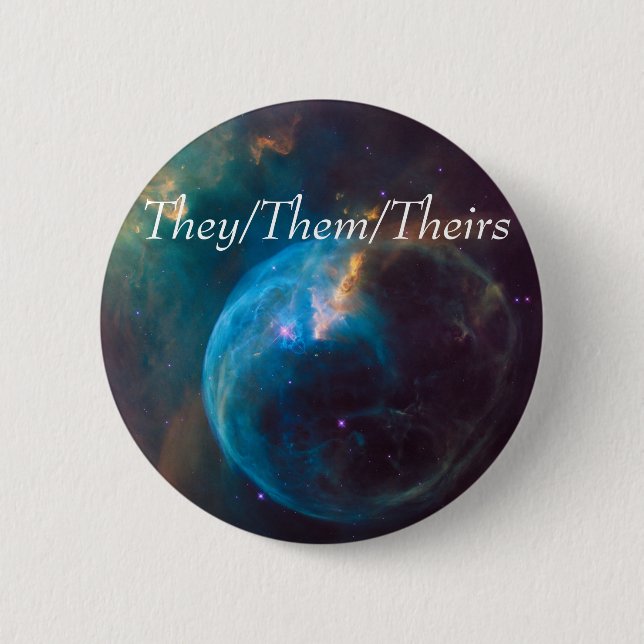 Badge Rond 5 Cm Bouton Galaxy Ils/Eux/Eux/Eux (Devant)