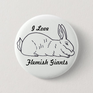 Badge Rond 5 Cm Bouton géant flamand de lapin