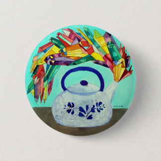 Badge Rond 5 Cm Bouton Gem Kettle