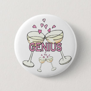 Badge Rond 5 Cm Bouton : Génie