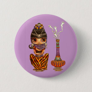 Badge Rond 5 Cm Bouton gothique de génie