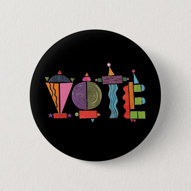 Badge Rond 5 Cm Bouton GOTV amusant / Bouton Vote (Devant)