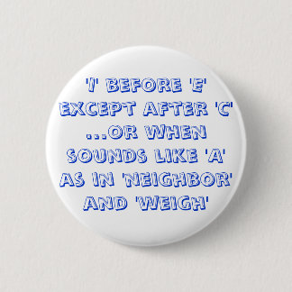 Badge Rond 5 Cm Bouton Grammaire