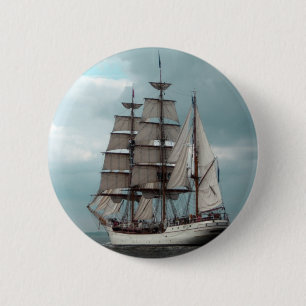 Badge Rond 5 Cm Bouton grand magnifique de bateau