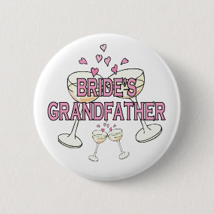 Badge Rond 5 Cm Bouton : Grand-père de la mariée