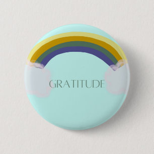 Badge Rond 5 Cm Bouton Gratitude