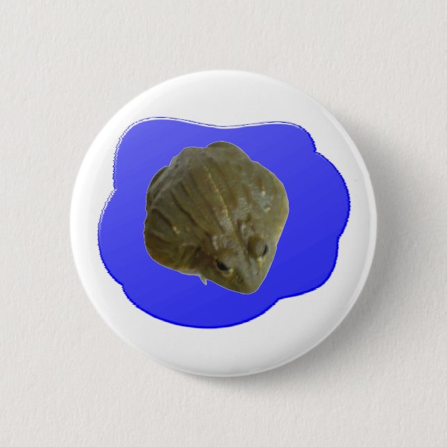 Badge Rond 5 Cm Bouton grenouille à bulle (Devant)