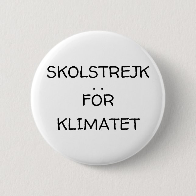Badge Rond 5 Cm Bouton Grève climatique mondiale (Devant)