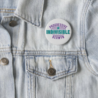 Badge Rond 5 Cm Bouton gris clair de taille moyenne PIB