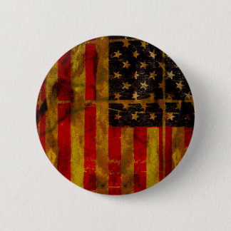 Badge Rond 5 Cm Bouton grunge de drapeau américain des Etats-Unis