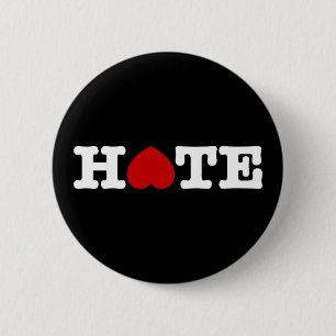 BADGE ROND 5 CM BOUTON HAINE