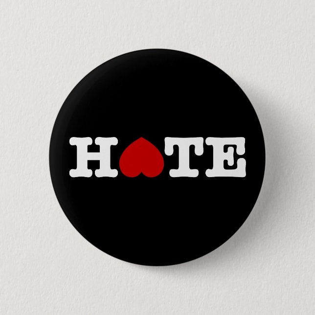 BADGE ROND 5 CM BOUTON HAINE (Devant)