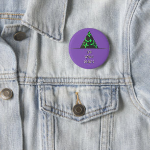 Badge Rond 5 Cm Bouton Halloween Casquette sorcier