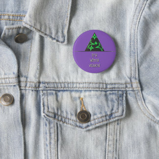 Badge Rond 5 Cm Bouton Halloween Casquette sorcier