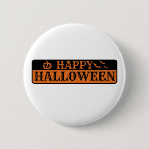 Badge Rond 5 Cm Bouton Halloween heureux