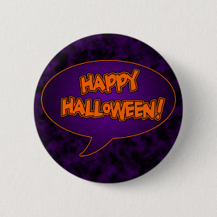 Badge Rond 5 Cm Bouton Halloween heureux