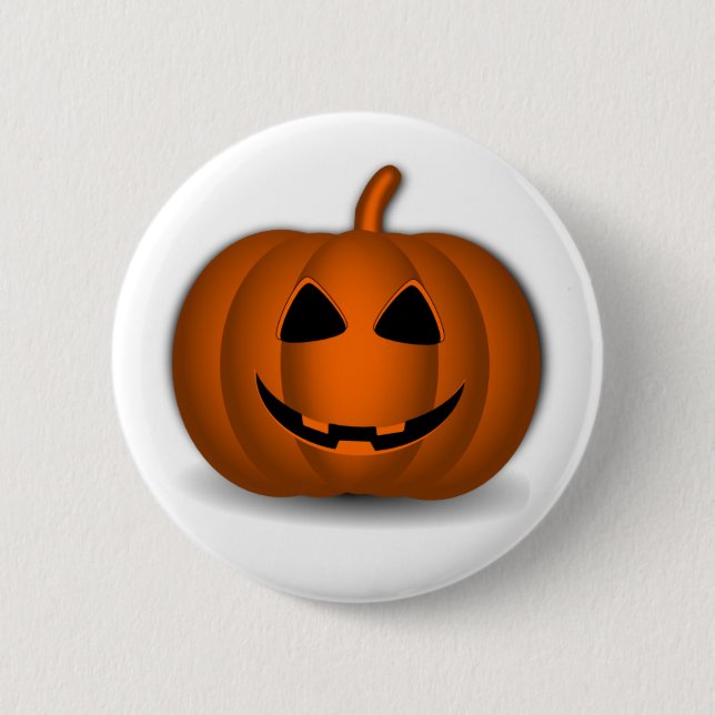 Badge Rond 5 Cm Bouton Halloween Jack 'O Lanter (Devant)