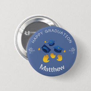 Badge Rond 5 Cm Bouton - Happy Graduate Personnaliser - Ajouter un