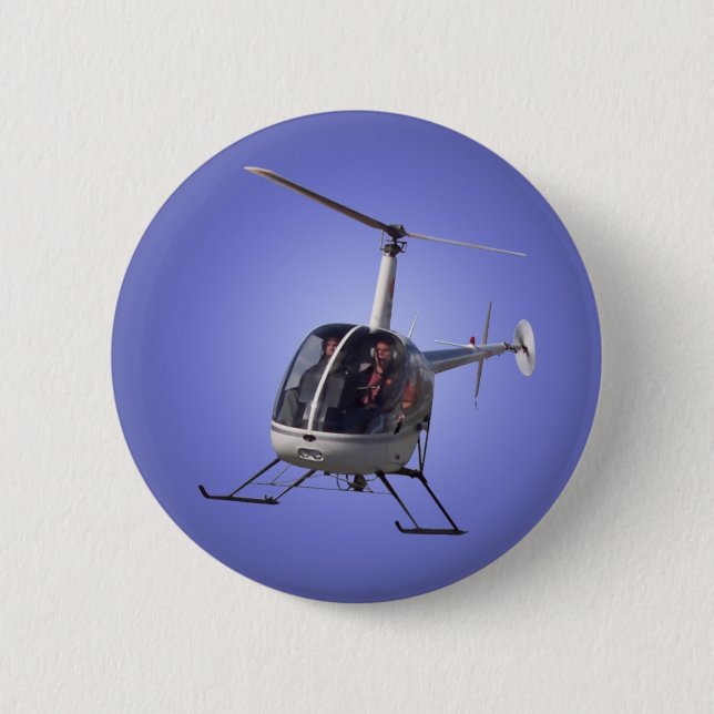 Badge Rond 5 Cm Bouton Hélicoptère / Bouton Hélicoptère Cool Pin (Devant)