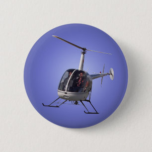 Badge Rond 5 Cm Bouton Hélicoptère / Bouton Hélicoptère Cool Pin