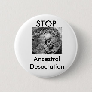 Badge Rond 5 Cm Bouton héréditaire de profanation