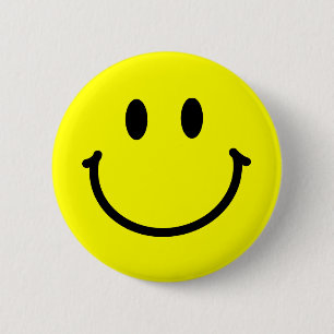 Badge Rond 5 Cm Bouton heureux de visage