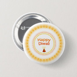 Badge Rond 5 Cm Bouton Heureux Diwali
