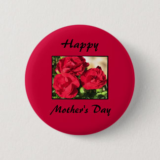 Badge Rond 5 Cm Bouton heureux du jour de mère