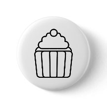Bouton Hiérarchique De Cupcake Minimaliste