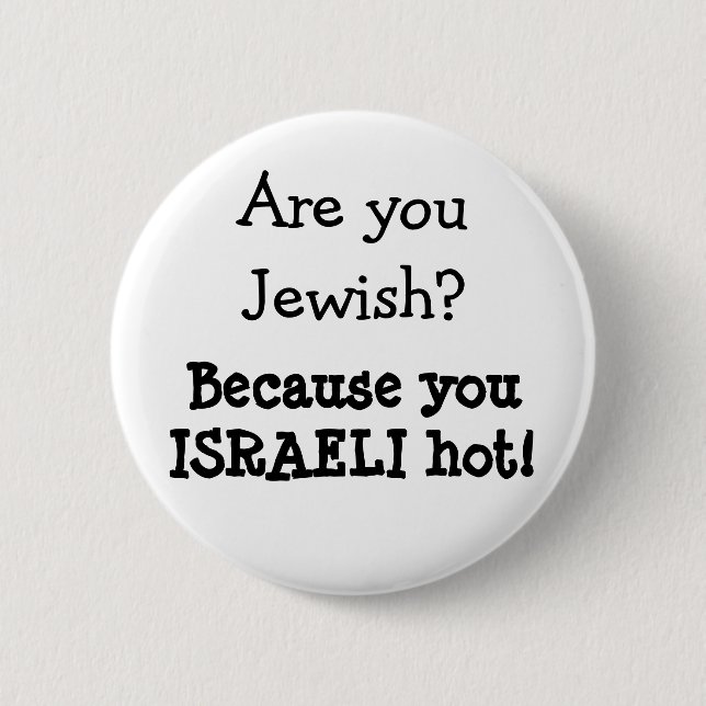 Badge Rond 5 Cm Bouton Humour juif (Devant)