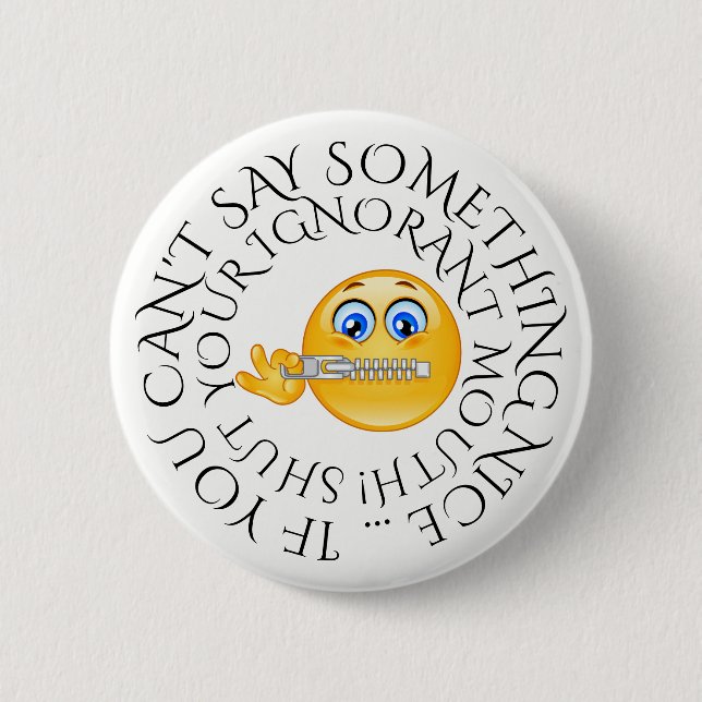 Badge Rond 5 Cm Bouton Humour sarcastique (Devant)
