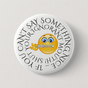 Badge Rond 5 Cm Bouton Humour sarcastique
