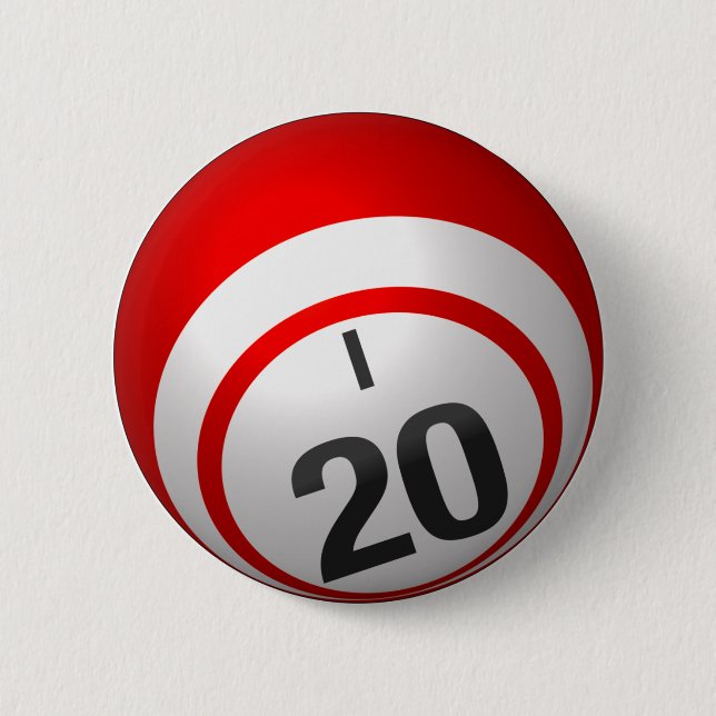 Badge Rond 5 Cm Bouton I 20 bingo (Devant)
